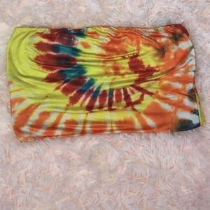 Fashion Nova tie dye tube top